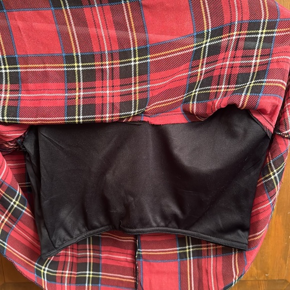 Plaid loose fitting crop top - Picture 4 of 4